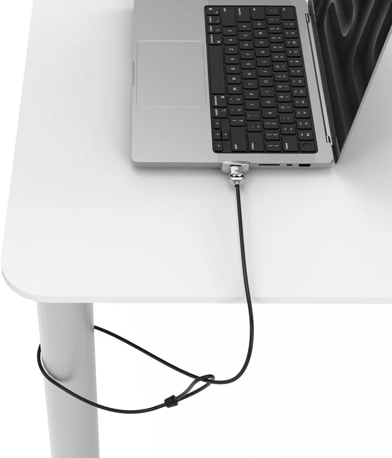 Compulocks Ledge Lock Adapter for MacBook Pro 14" M1, M2, M3 & M5 with Keyed Cable Lock Silver - Image 4